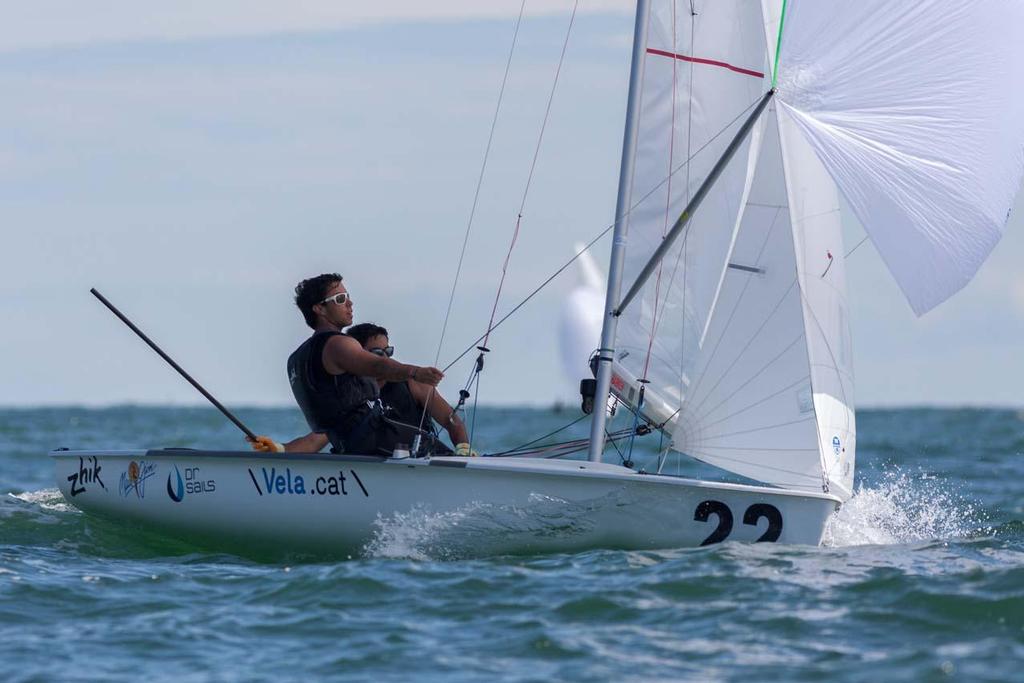 David Charles Vila and Alex Charles Vila (ESP-1) - 2014 470 Junior World Championships © Zerogradinord.it